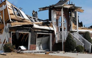 the best approach for demolishing fire-damaged structures